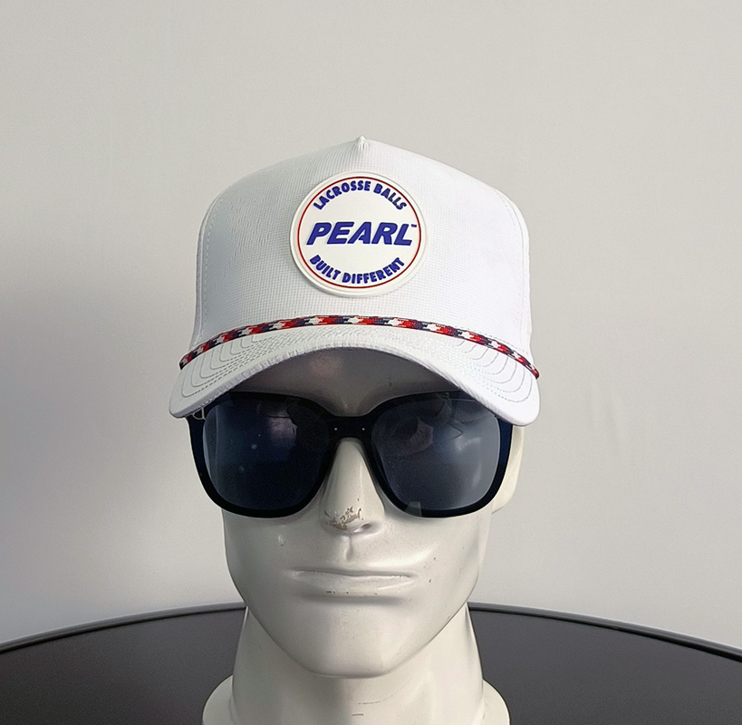 Daewen# golf cap with laser cutting and rubber patch