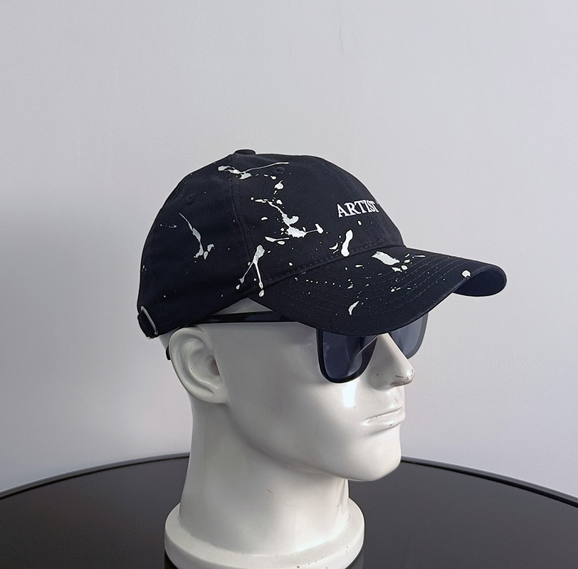 Daewen# baseball cap with splash-ink design