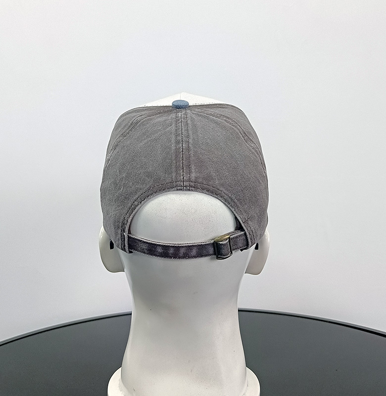 Daewen# washed cap with demin brim