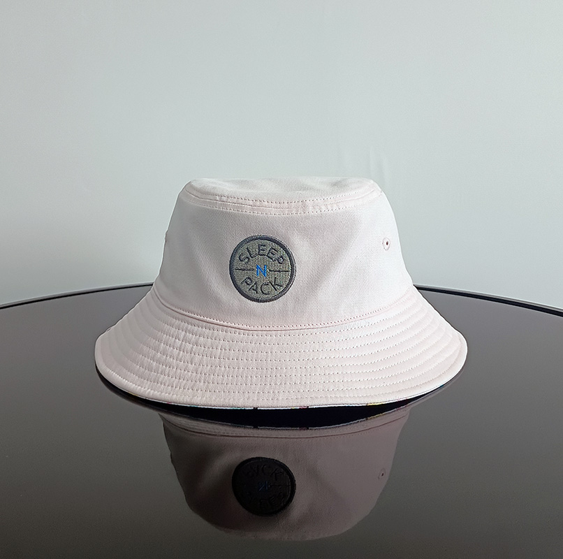 Daewen# bucket hat with digital-printing and embroidery