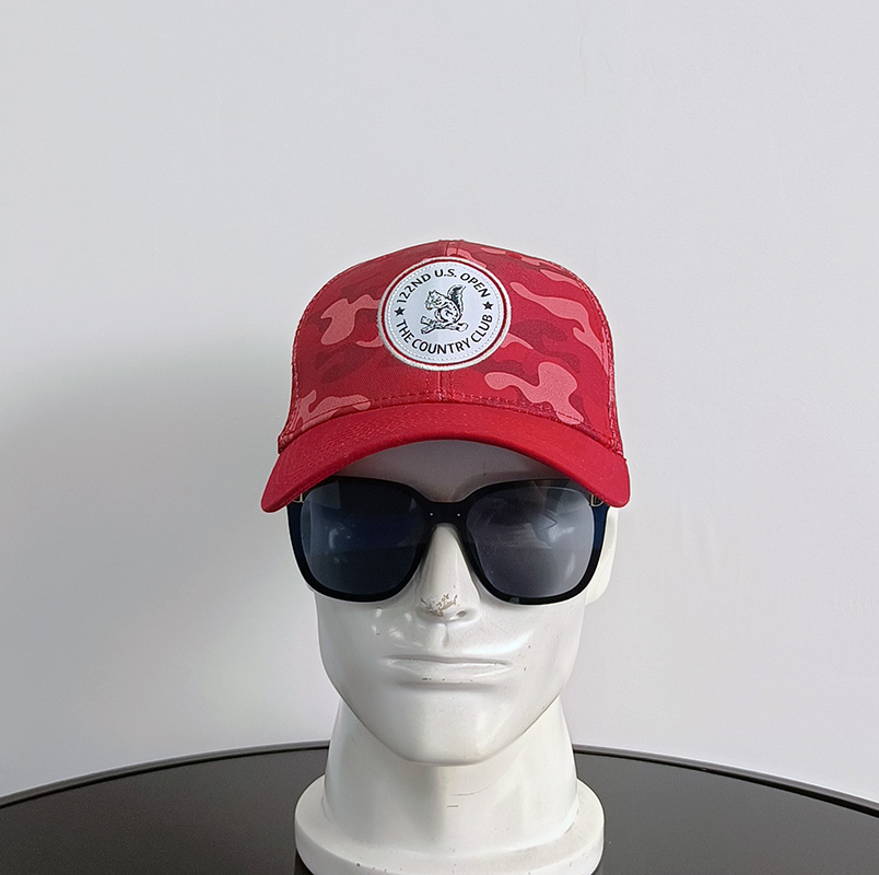 Daewen# trucker cap with embroidery and mesh back