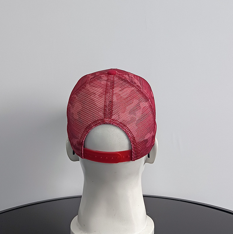 Daewen# trucker cap with embroidery and mesh back
