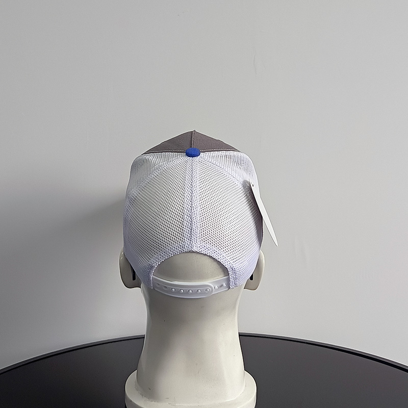 Daewen# trucker cap with distinct panel and mesh sections