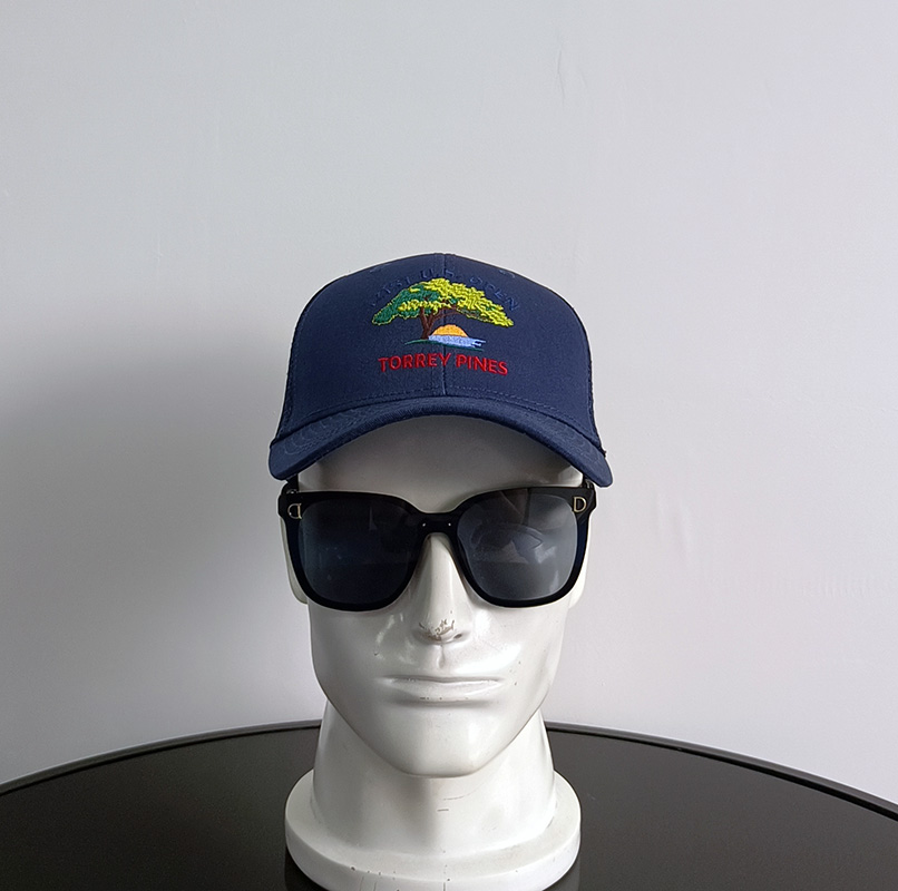 Daewen# trucker cap with embroidery and mesh back