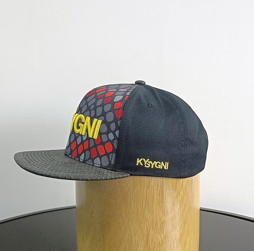 Daewen# snapback cap with embroidery and digital printing