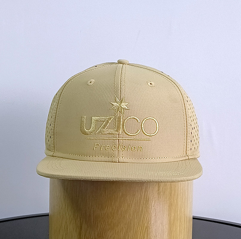 Daewen# snapback cap with embroidery and laser cutting