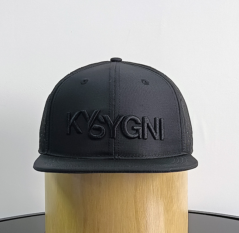 Daewen# snapback cap with embroidery and laser cutting