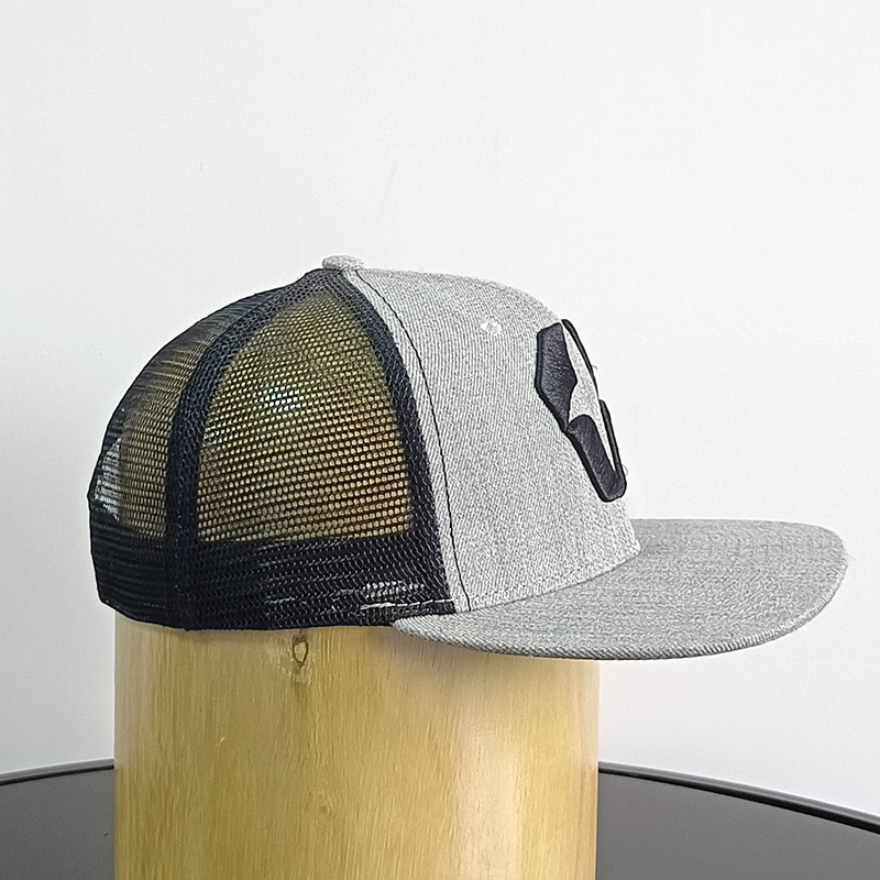 Daewen# snapback cap with embroidery mesh back