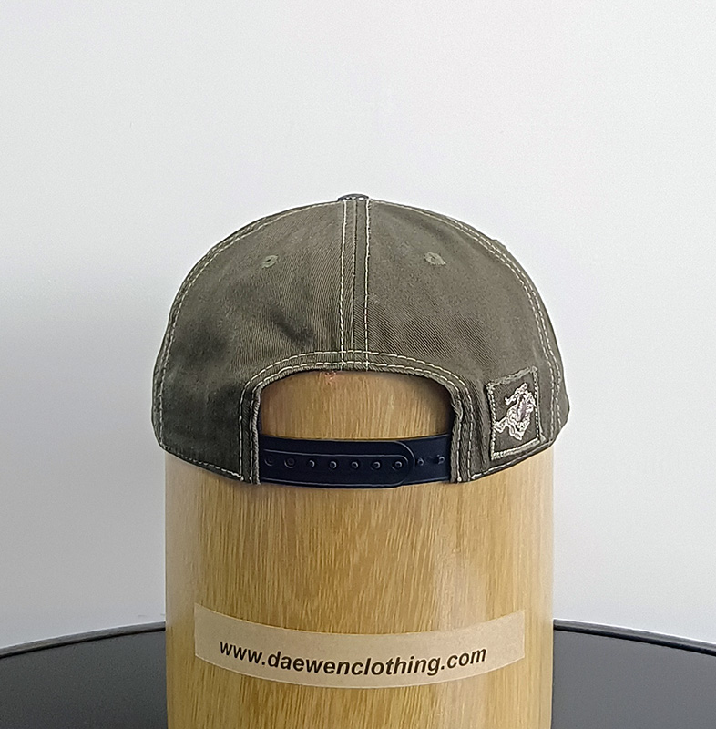 Daewen# washed cap with embroidery