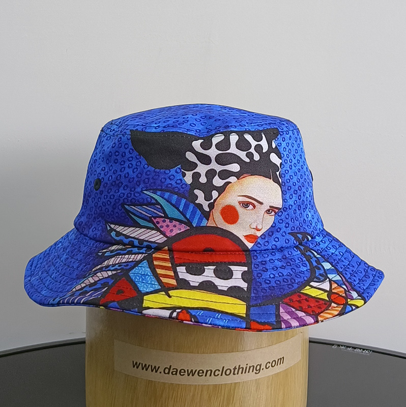 Daewen# bucket hat with digital printing