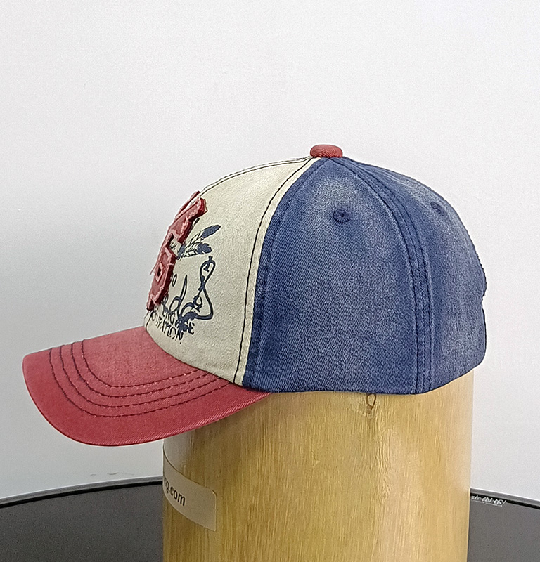 Daewen# washed cap with printing