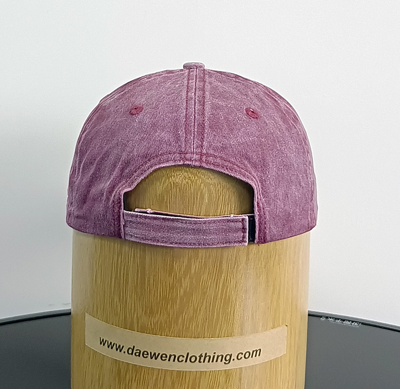 Daewen# washed cap with pacth and embroidery