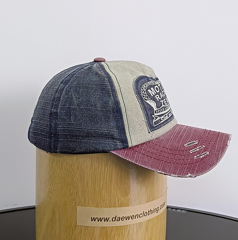 Daewen# washed cap with printing