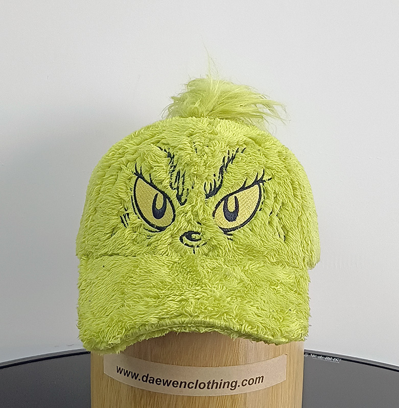 Daewen# baseball cap with plush and embroidery