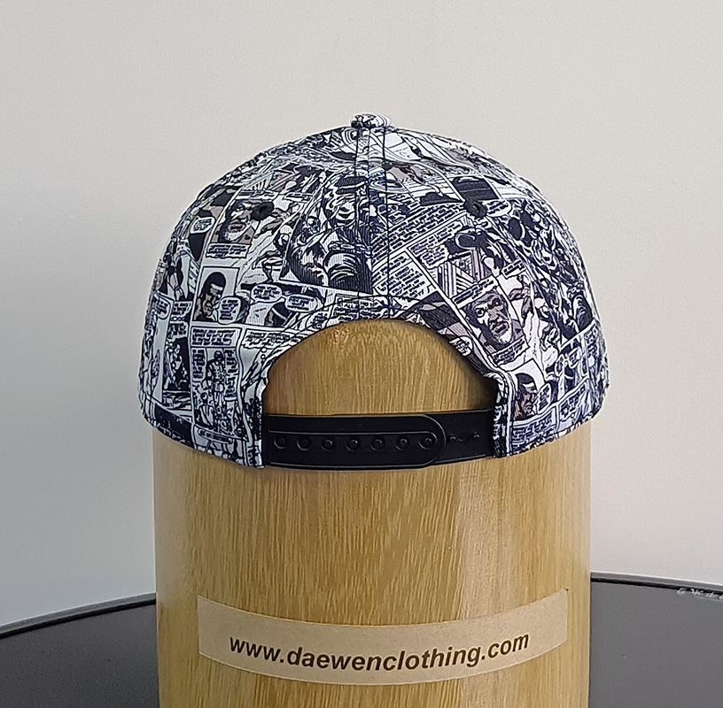 Daewen# baseball cap with printed fabric