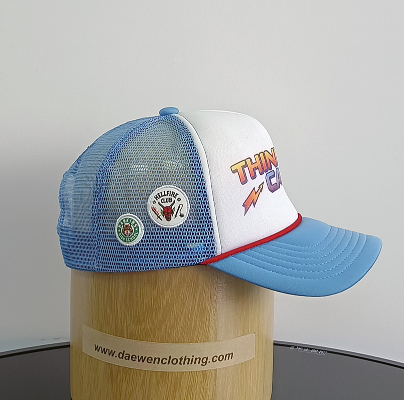 Daewen# trucker cap with printing and embroidery