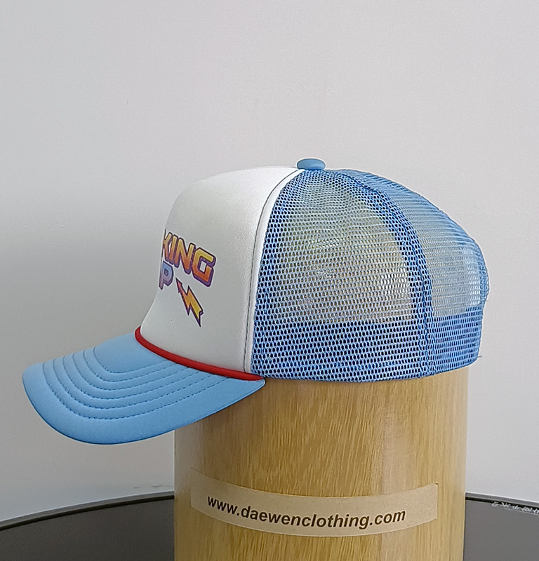 Daewen# trucker cap with printing and embroidery