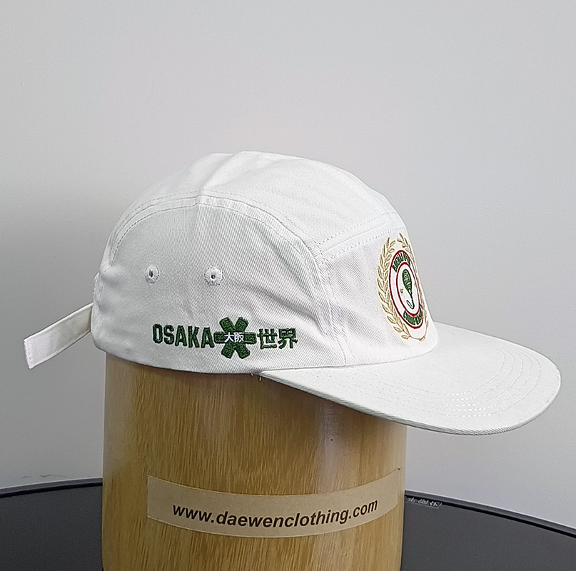 Daewen# snapback cap with 7 panel and embroidery