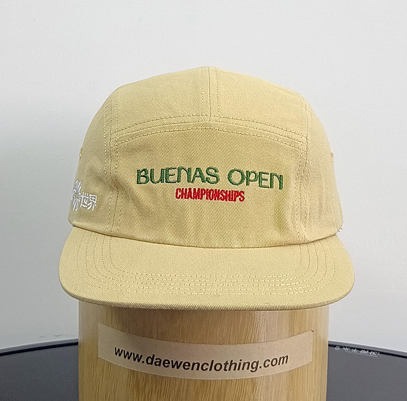 Daewen# snapback cap with 7 panel and embroidery