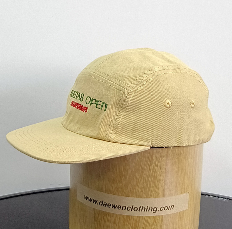 Daewen# snapback cap with 7 panel and embroidery