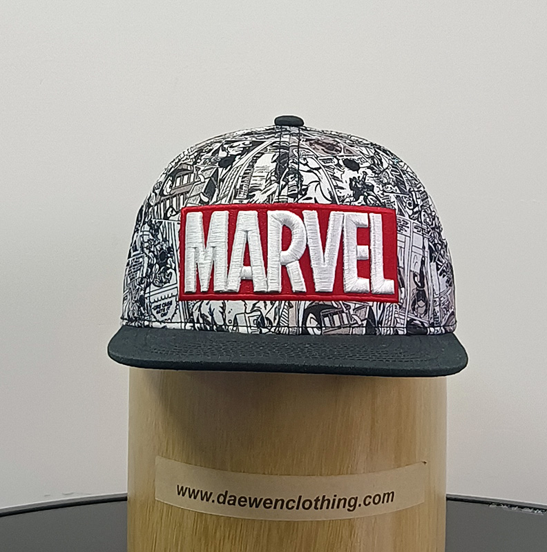 Daewen# snapback cap with 3D embroidery