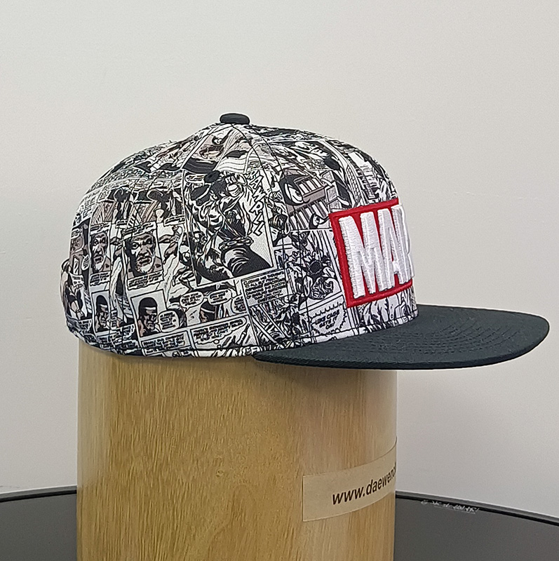 Daewen# snapback cap with 3D embroidery