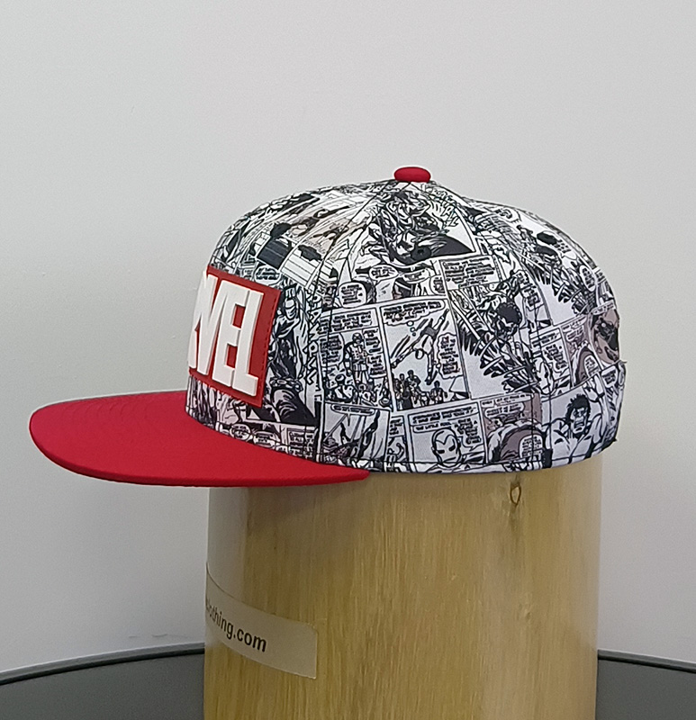 Daewen# snapback cap with rubber pacth