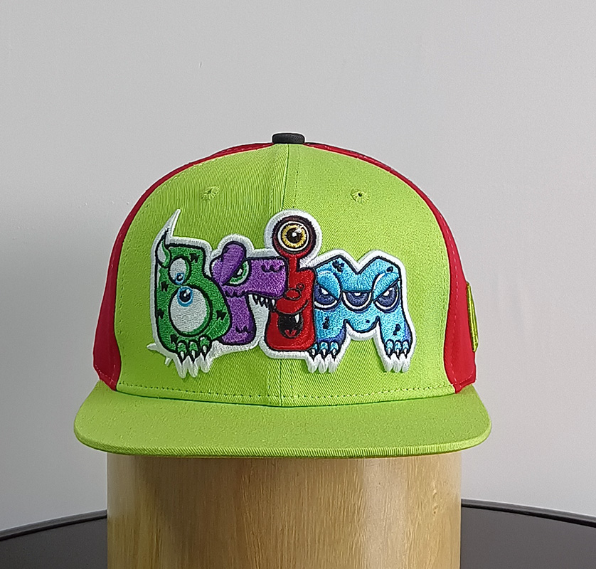 Daewen# snapback cap with pacth and embroidery