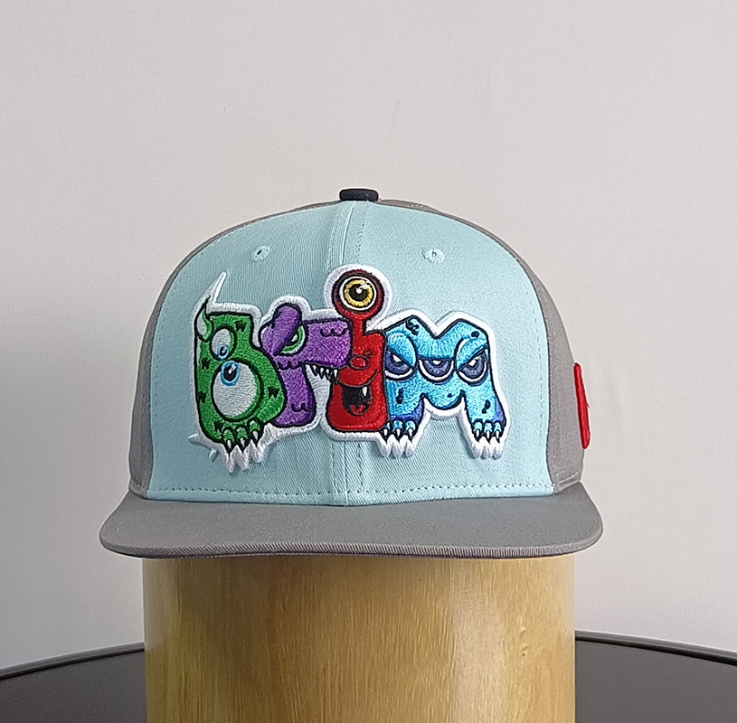 Daewen# snapback cap with pacth and embroidery