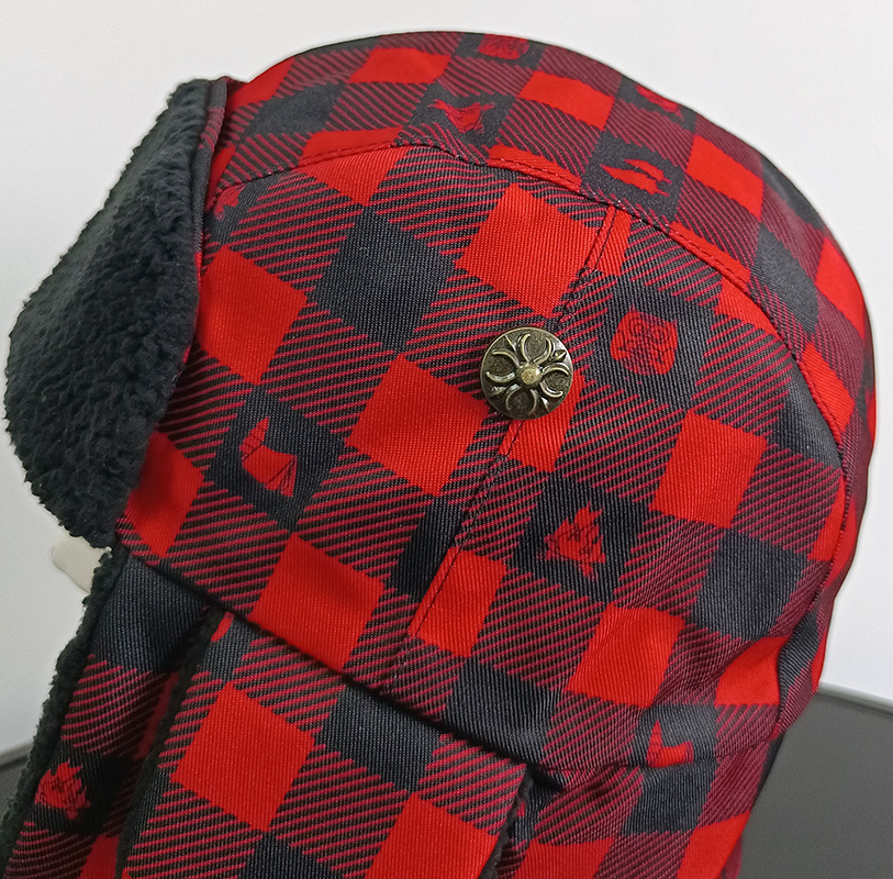 Daewen# earflap hat with metal buckle