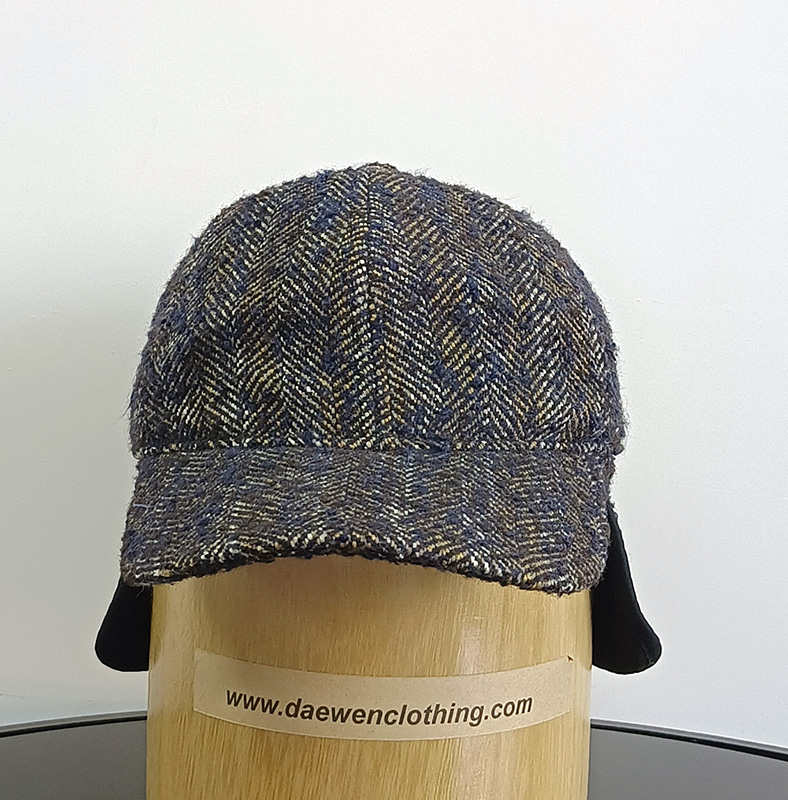 Daewen# classical hat with tweed fabric