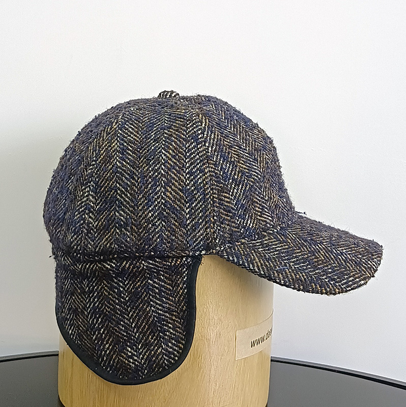 Daewen# classical hat with tweed fabric