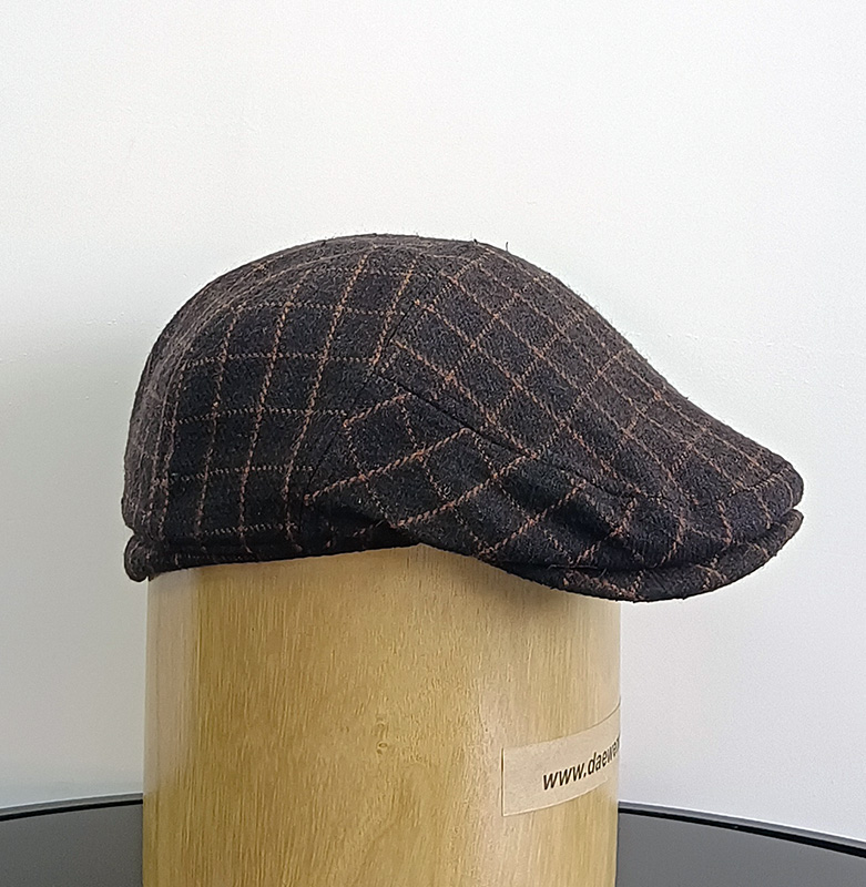Daewen# classical hat with tweed fabric