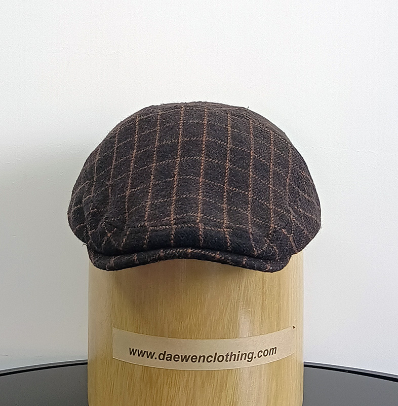 Daewen# classical hat with tweed fabric
