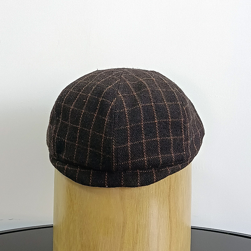 Daewen# classical hat with tweed fabric