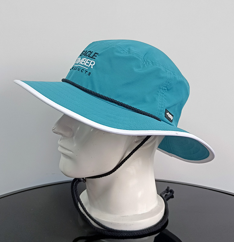 Daewen# bucket hat with shrink rope and embroidery