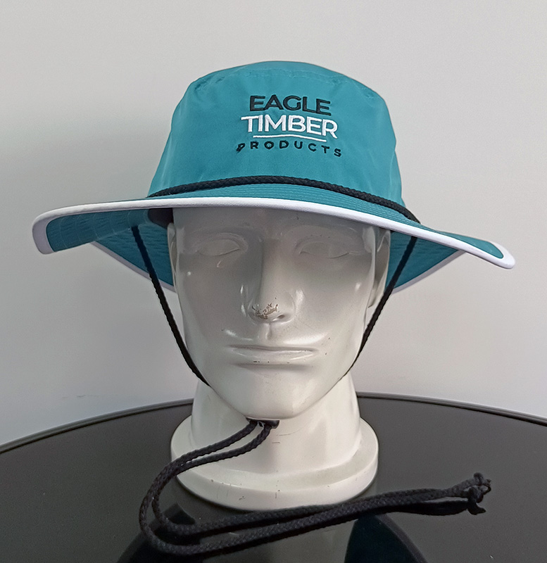 Daewen# bucket hat with shrink rope and embroidery