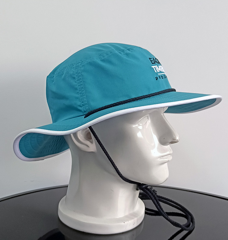 Daewen# bucket hat with shrink rope and embroidery