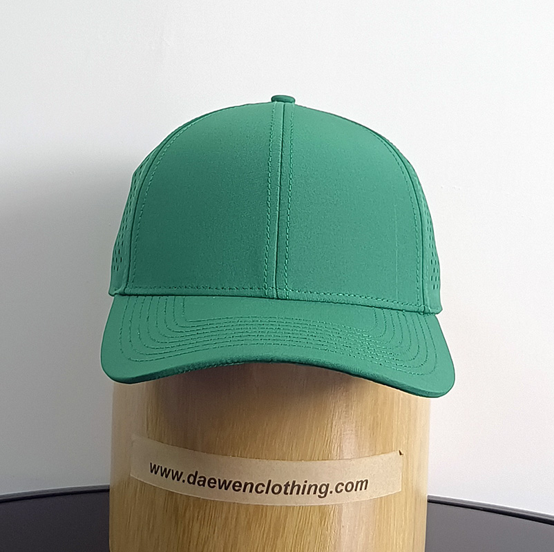Daewen# 6 pannel cap with laser cutting back