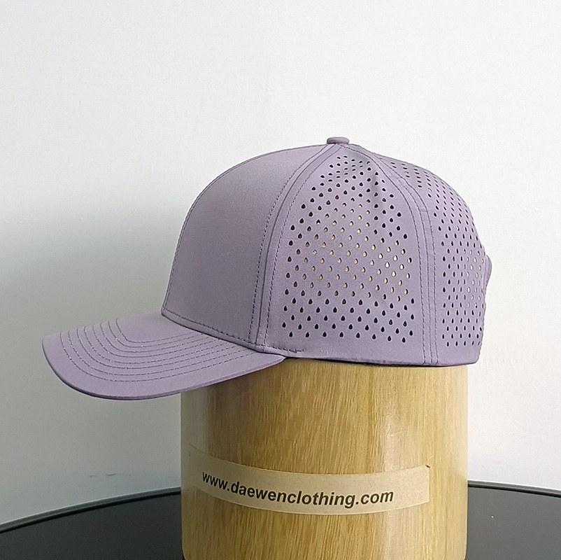Daewen# 6 pannel cap with laser cutting back
