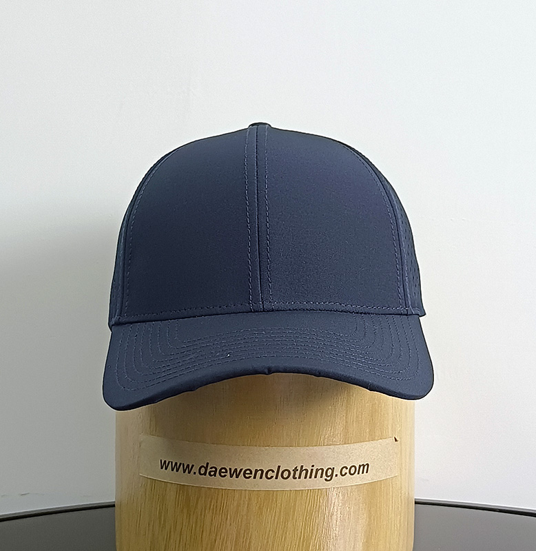 Daewen# 6 pannel cap with laser cutting back