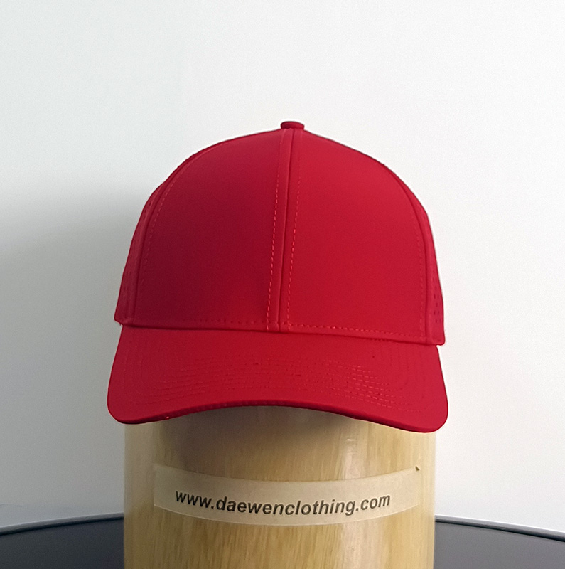 Daewen# 6 pannel cap with laser cutting back