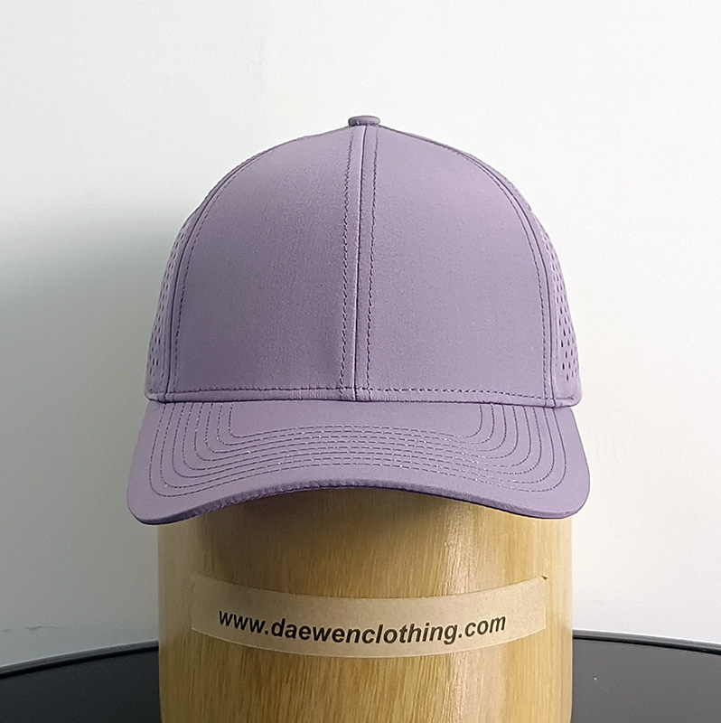Daewen# 6 pannel cap with laser cutting back