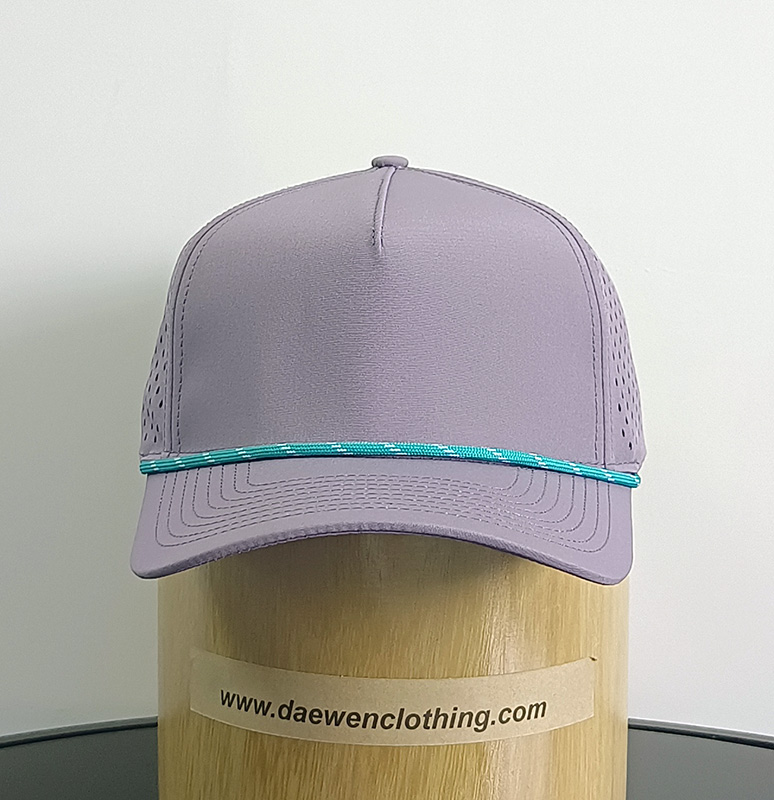 Daewen# 5 pannel cap with laser cutting back and rope