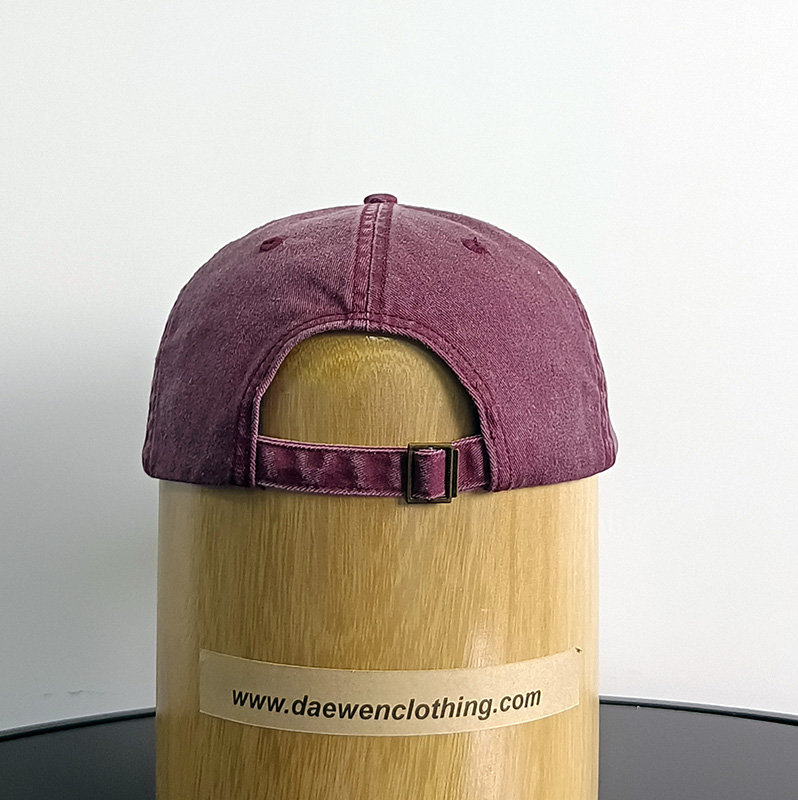 Daewen# washed cap with embroidery